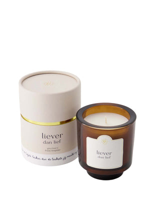 Bougie parfumée en tube, plus douce que sucrée - blanc cassé