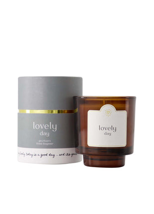 Bougie parfumée en tube verre Lovely Day - gris-bleu