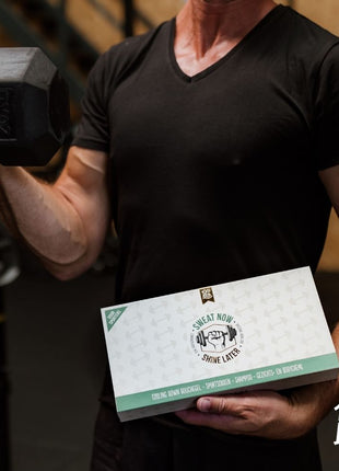 Cadeaupakket Sweat now Shine later Cadeau’s & Lifestyle Bad & Bed Verzorging