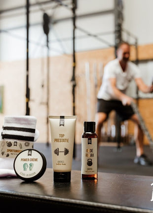 Cadeaupakket Sweat now Shine later Cadeau’s & Lifestyle Bad & Bed Verzorging