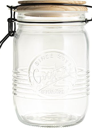 Glazen voorraadpot OF 1L - Lifestyle - Koken & Tafelen - Servies - Voorraadpotten