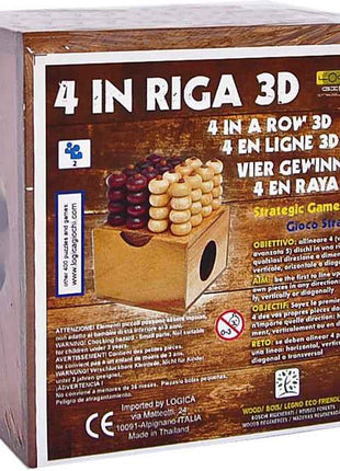 Logica Giochi Houten(reisspel) 4 In A Row - Lifestyle - Spelletjes & Plezier