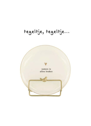 Metalen standaard - vogel - goud - Lifestyle - Wonen - Decoratie