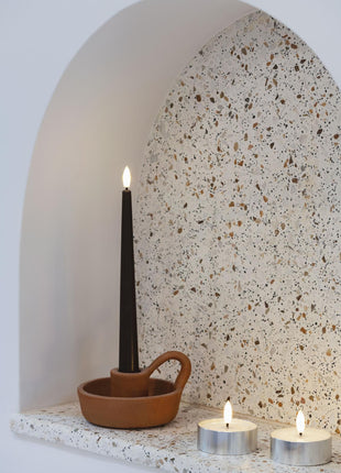 MM LED Melted tealight Metal silver finish - Cadeau’s & Lifestyle - Woonkamer - Kandelaren & Waxinelichthouders