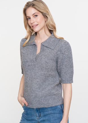 Pullover V neck lurex 54540 14 Kleding Truien en cardigans