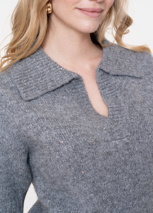 Pullover V neck lurex 54540 14 Kleding Truien en cardigans