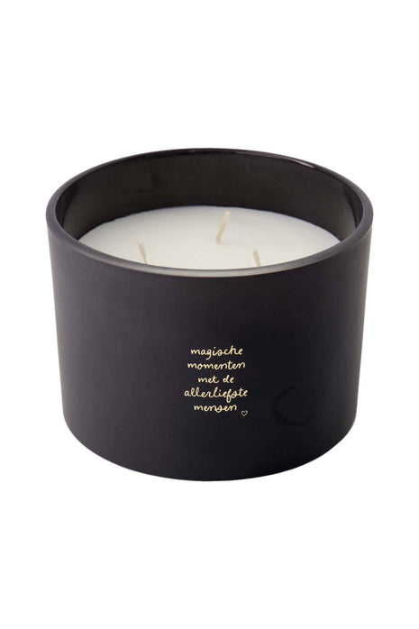 Bougie parfumée en verre Moments Magiques - Noir