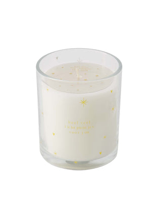 Scented candle glass stars - transparent