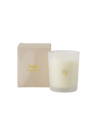Geurkaars glas in doosje lucky to have you - 0503-0177 by Zusss