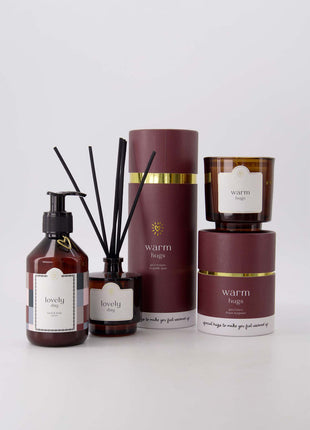 Bougie parfumée en tube, Warm Hugs - rouge foncé