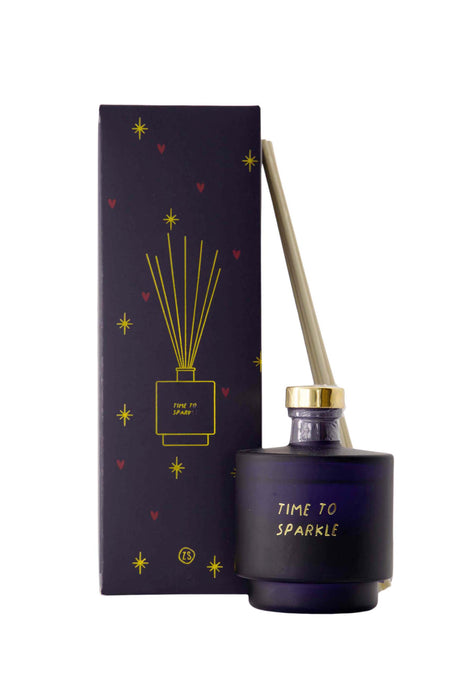 Geurstokjes time to sparkle donkerblauw/goud - donkerblauw/goud