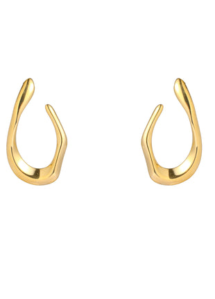 Flame Stud - E66295-2 - 14K