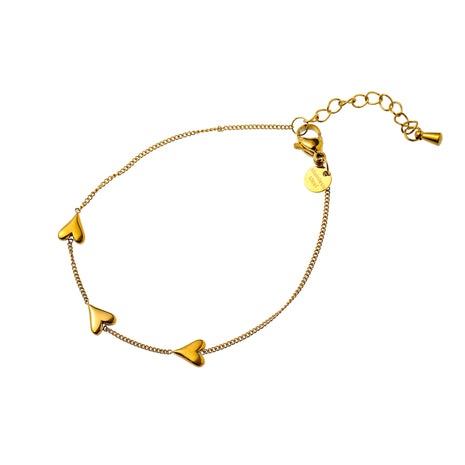 Lots of Hearts Bracelet - B66405-2 - 14K