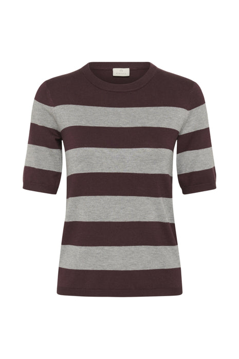 Trui - KAlizza - 10508410 - Fudge/Grey Mel. Wide Stripe