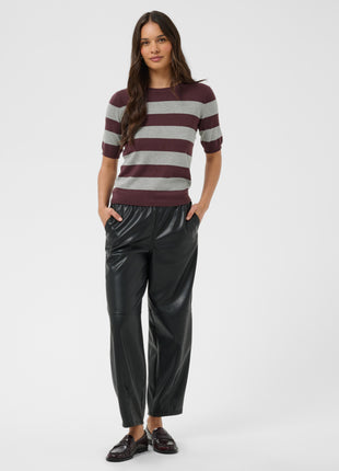 Trui - KAlizza - 10508410 - Fudge/Grey Mel. Wide Stripe