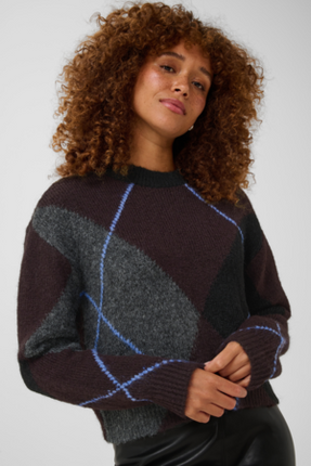 Trui - KAgrith - 10512015 - Dark Grey Melange/Fudge