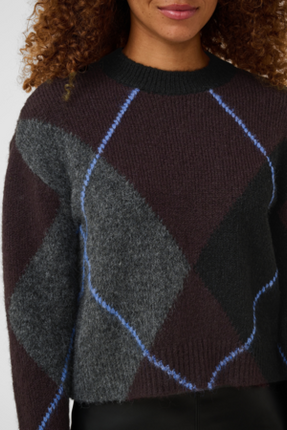 Trui - KAgrith - 10512015 - Dark Grey Melange/Fudge