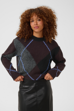Trui - KAgrith - 10512015 - Dark Grey Melange/Fudge