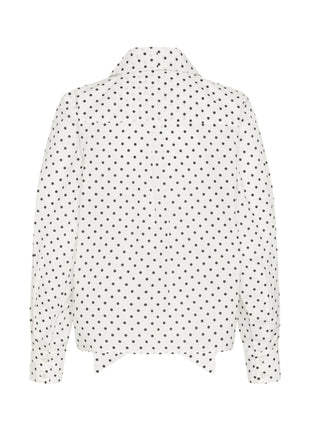 Blouse - KAmilly - 10512133 - White W. Black Dot
