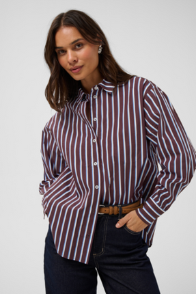 Blouse - KAgavina - 10512227 - Fudge/Chalk/Provance