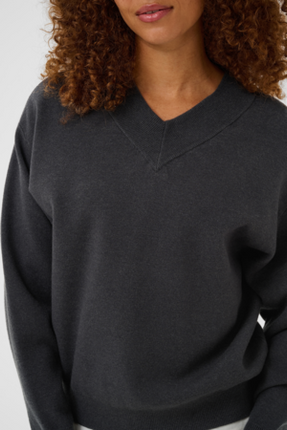 Trui - KAloana - 10512253 - Dark Grey Melange