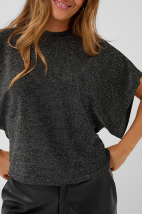 T-shirt - KArebecca - 10512393 - Silver Black Glitter