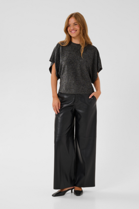 T-shirt - KArebecca - 10512393 - Silver Black Glitter