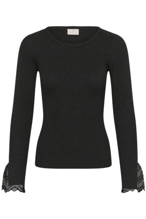Top - KAamalia - 10512522 - Dark Grey Melange