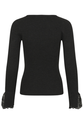 Top - KAamalia - 10512522 - Dark Grey Melange