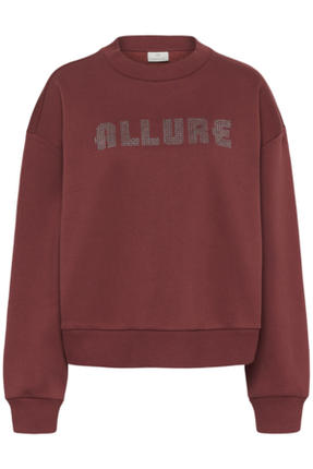 Sweater - KAmelanie - 10512550 - Port/Black Lurex Embd.