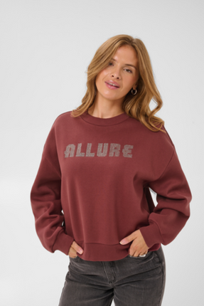 Sweater - KAmelanie - 10512550 - Port/Black Lurex Embd.