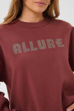 Sweater - KAmelanie - 10512550 - Port/Black Lurex Embd.