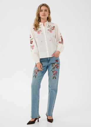 Blouse - CRPeona - 10615302 - Whisper White