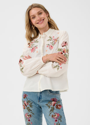 Blouse - CRPeona - 10615302 - Whisper White