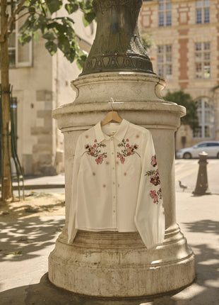 Blouse - CRPeona - 10615302 - Whisper White