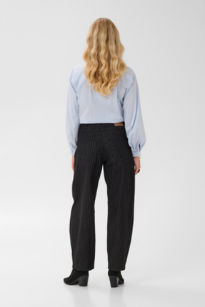 Jeans - CRMarelli - 10615644 - Black With Silver Pinstripe