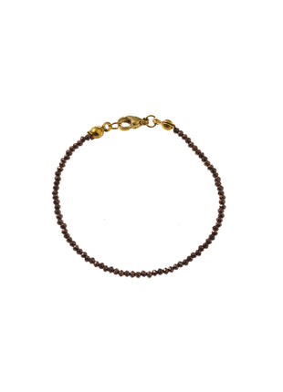 Small Beads Bracelet - B66514-06 - Dark Brown
