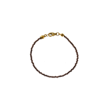 Small Beads Bracelet - B66514-06 - Dark Brown