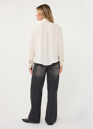 Blouse Striped W26.28721 Vanilla - Esqualo