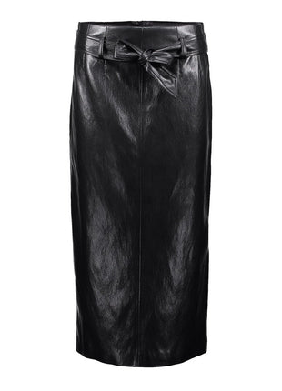 Geisha imitatieleren rok Black