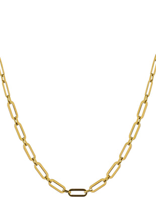 Flat Link Necklace - 45cm - N66433-2-45cm - 14K
