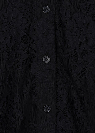 Blouse Oversized lace W26.28710 Black - Esqualo