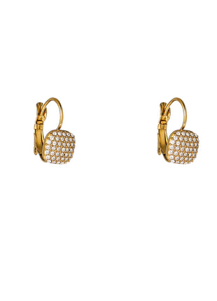 Square Sparkle Earring - E66099-2 - 14K