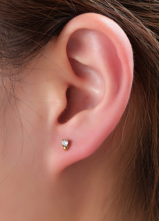 Sparkle Stud - E66176-2 - 14K