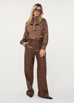 Blouse Scarf Polka Dot W26.10700 Print - Esqualo