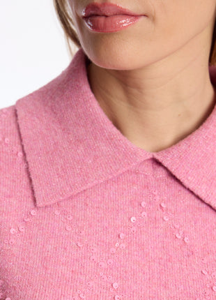Trui - KH046 - Pink detail 2