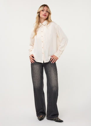 Blouse Striped W26.28721 Vanilla - Esqualo