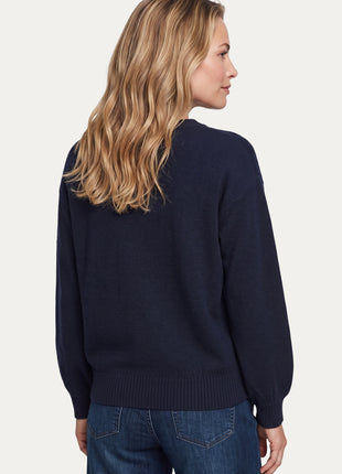 Maris gebreide top PU Dark Blue - G-Maxx