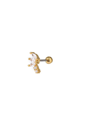 Stone Feather Piercing - EP678-2 - 14K