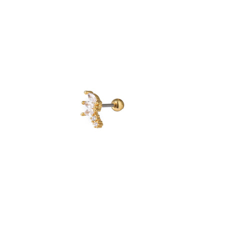 Stone Feather Piercing - EP678-2 - 14K